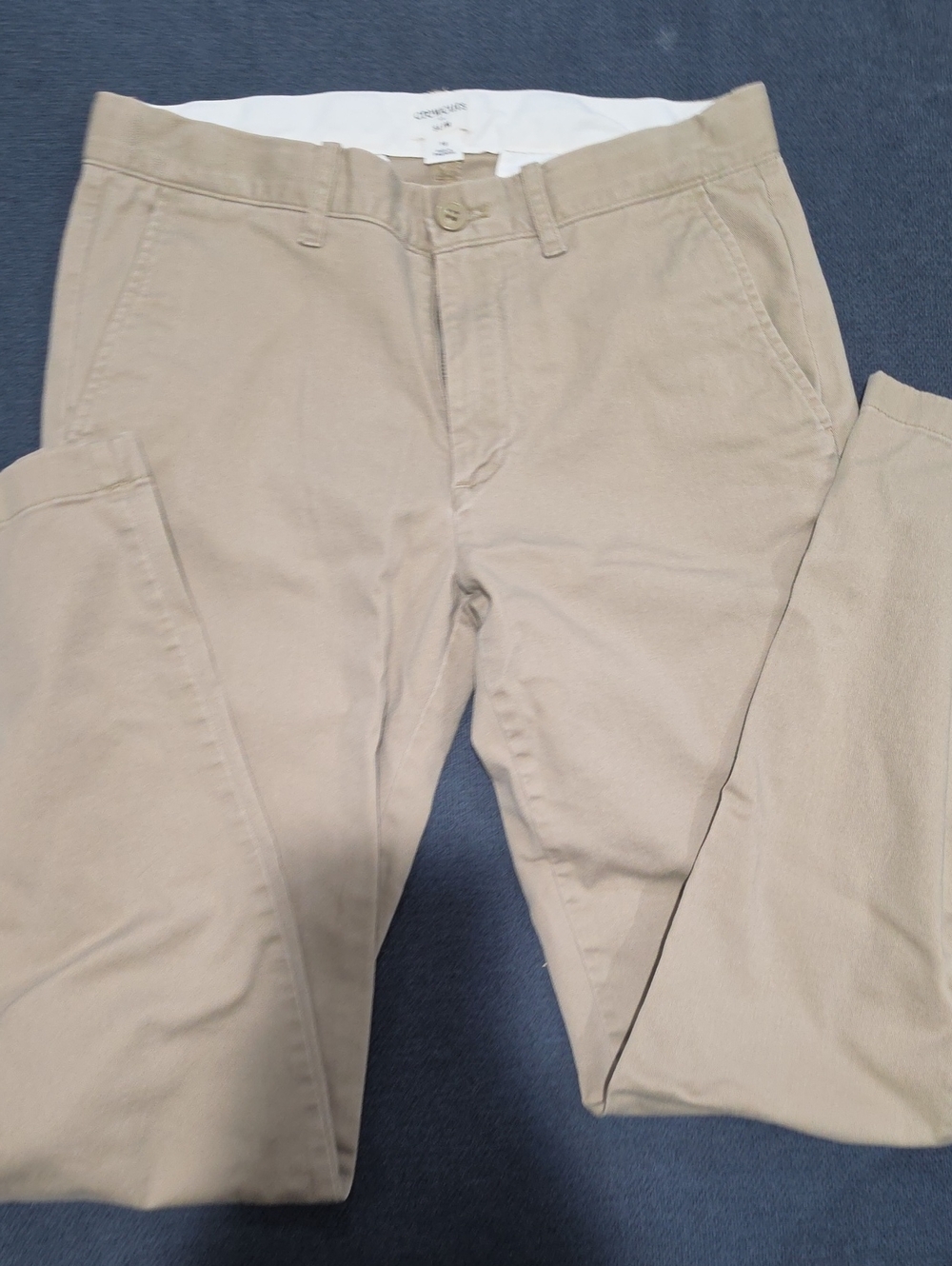 Boy's Tan Chino Pants - Classic Slim Fit